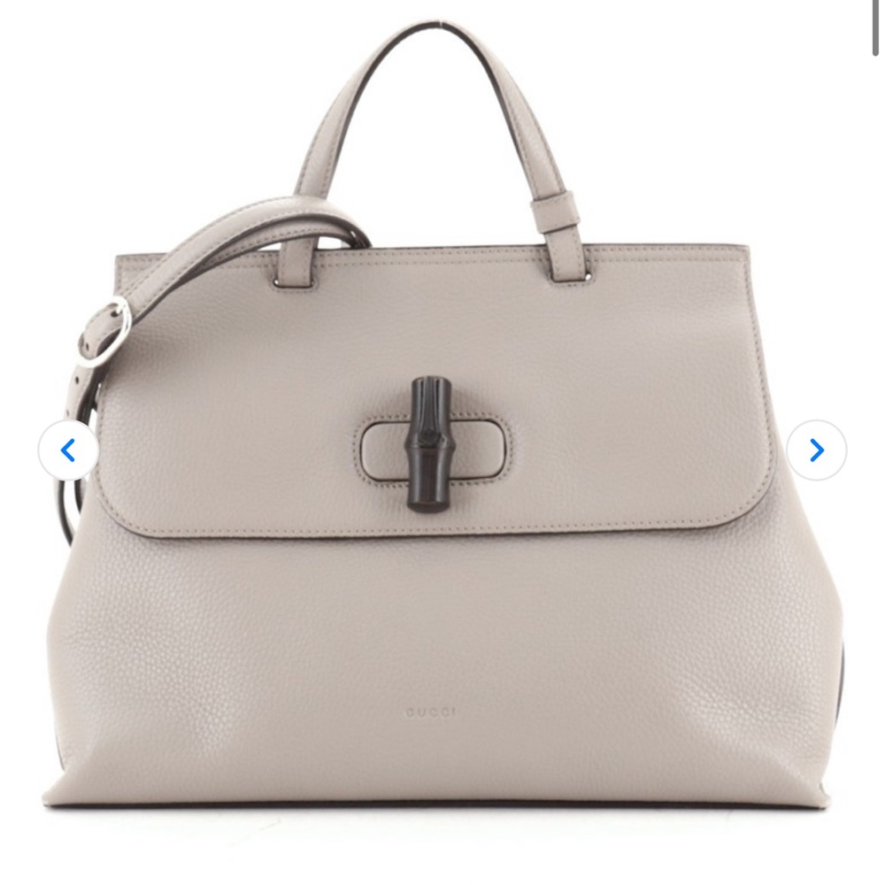 Gucci Bamboo Daily Top Handle Leather Bag
